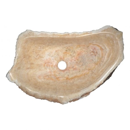 Anzzi Daniil Vessel Sink in Dark Honey Onyx LS-AZ8171